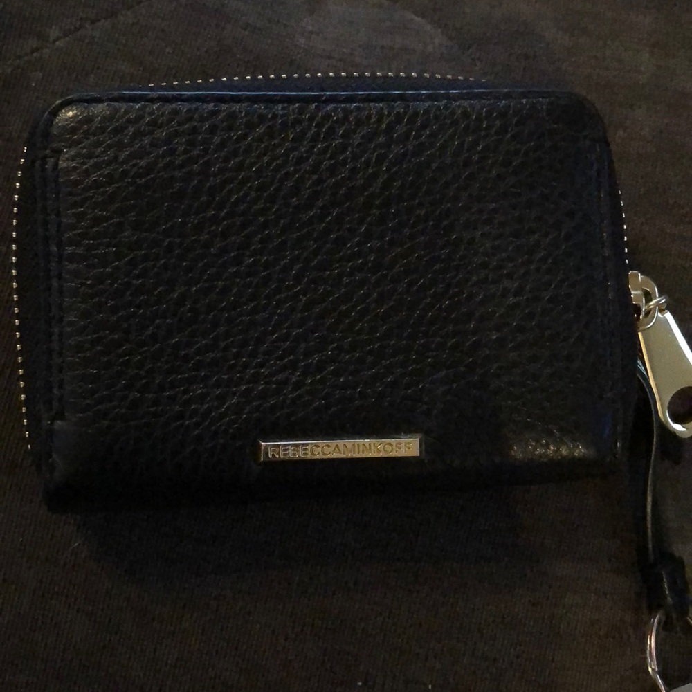 Rebecca Minkoff Mini Regan Keychain Wallet Blk
